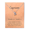 Celestial Elegance Zodiac Necklace (Silver)