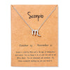 Celestial Elegance Zodiac Necklace (Silver)