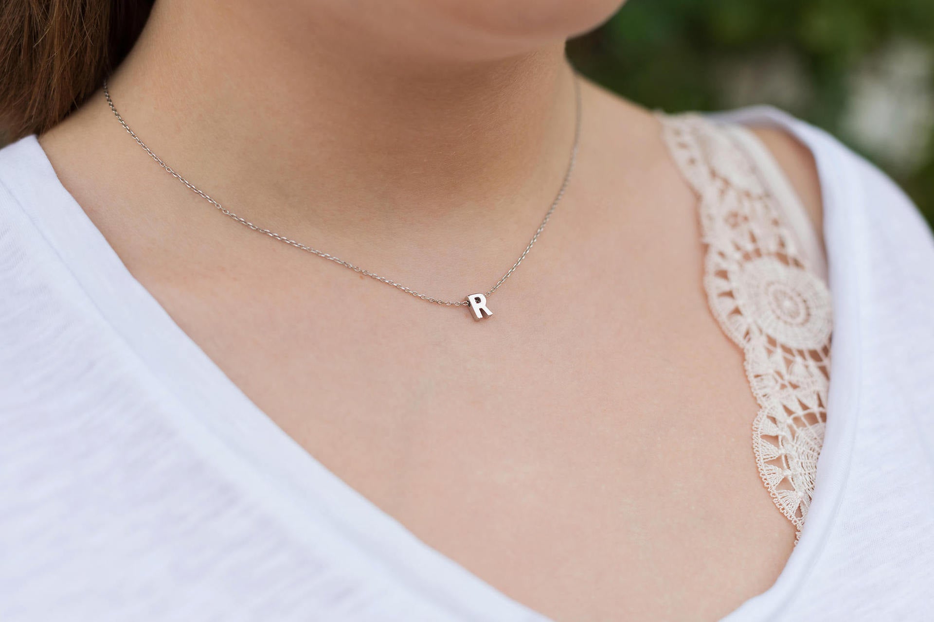 Elegance in Simplicity Initial Necklace