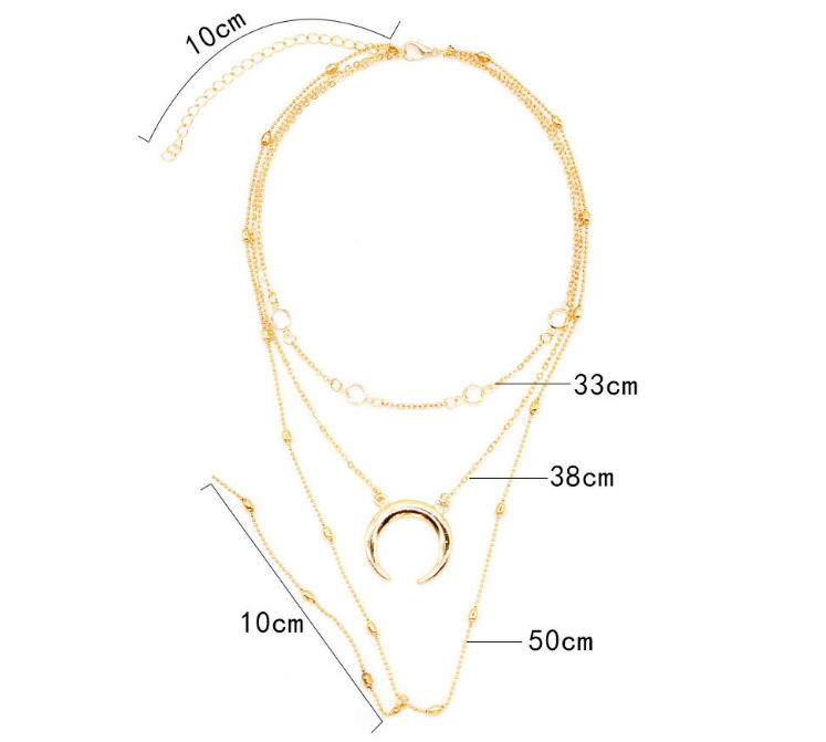 Celestial Harmony Multilayered Necklace