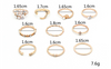 Celestial Elegance 10 Ring Set