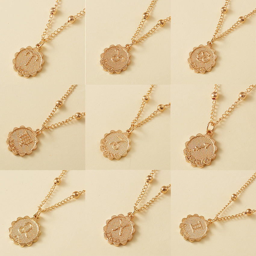 Zodiac Treasures Gold Coin Necklace