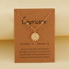 Zodiac Treasures Gold Coin Necklace