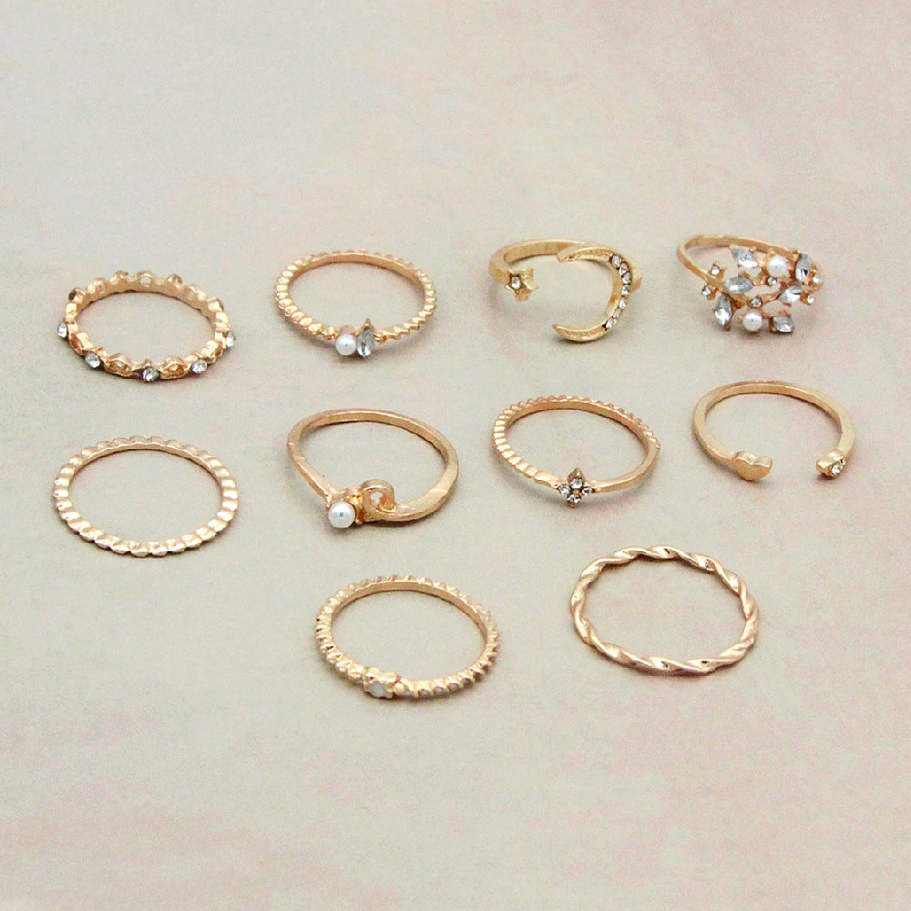 Celestial Elegance 10 Ring Set