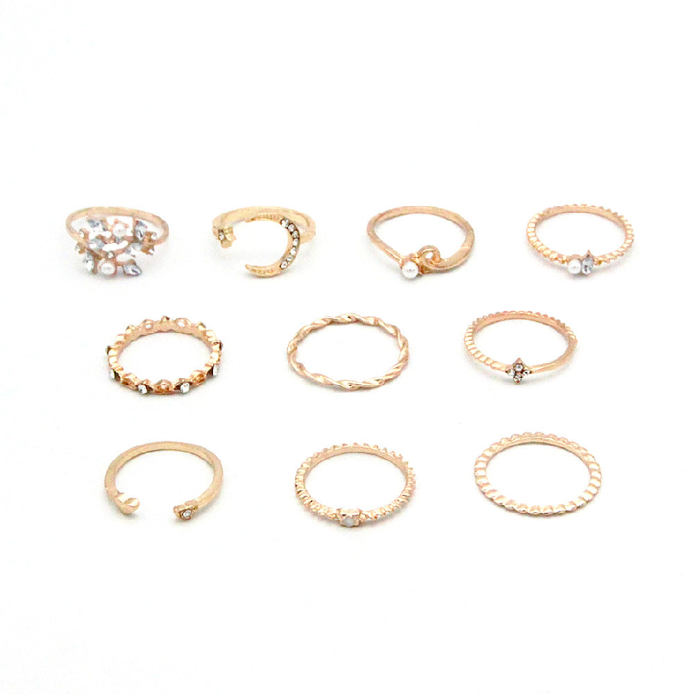 Celestial Elegance 10 Ring Set