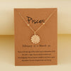 Zodiac Treasures Gold Coin Necklace