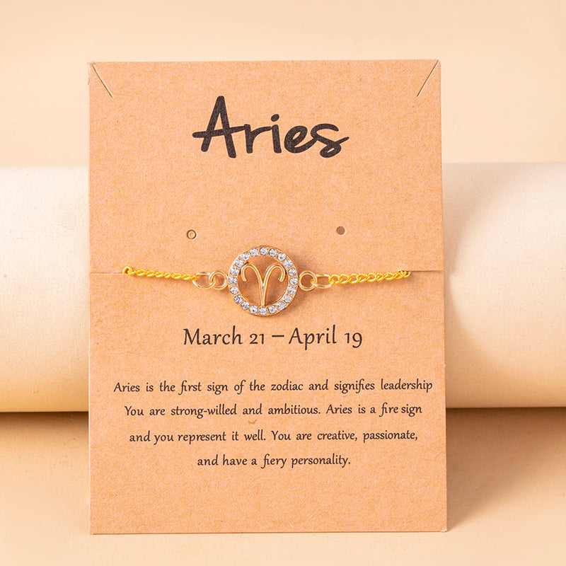 Zodiac Radiance Gold Chain Bracelet